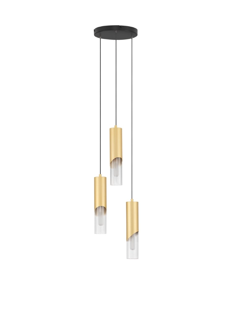 Design hanglamp Modesto Ø 25cm goud 3-lichts Lyora 5212063501447