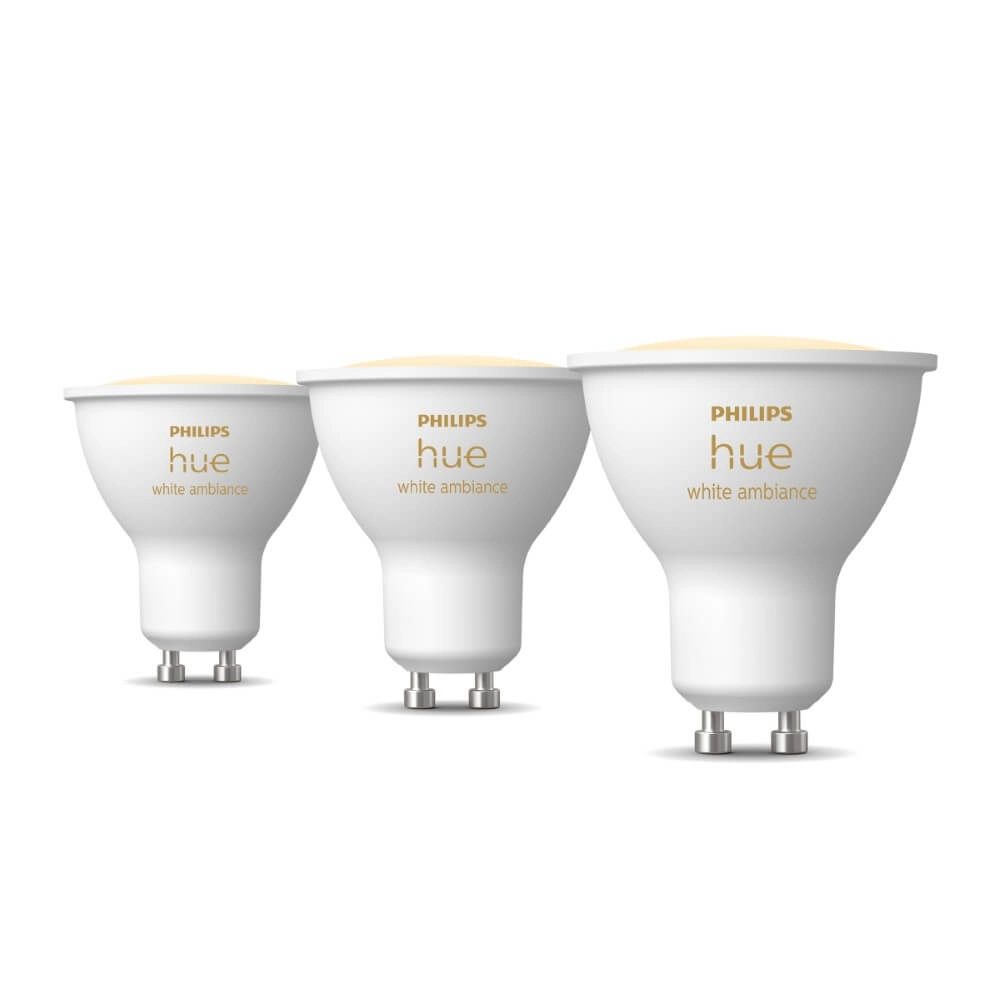Lichtbron Hue GU10 - 4,2W - White Ambiance set van 3 Philips 8720169230095