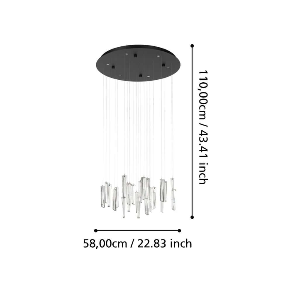 Multi pendel hanglamp Sardenara Ø 53cm Stars of Light 9008606243211