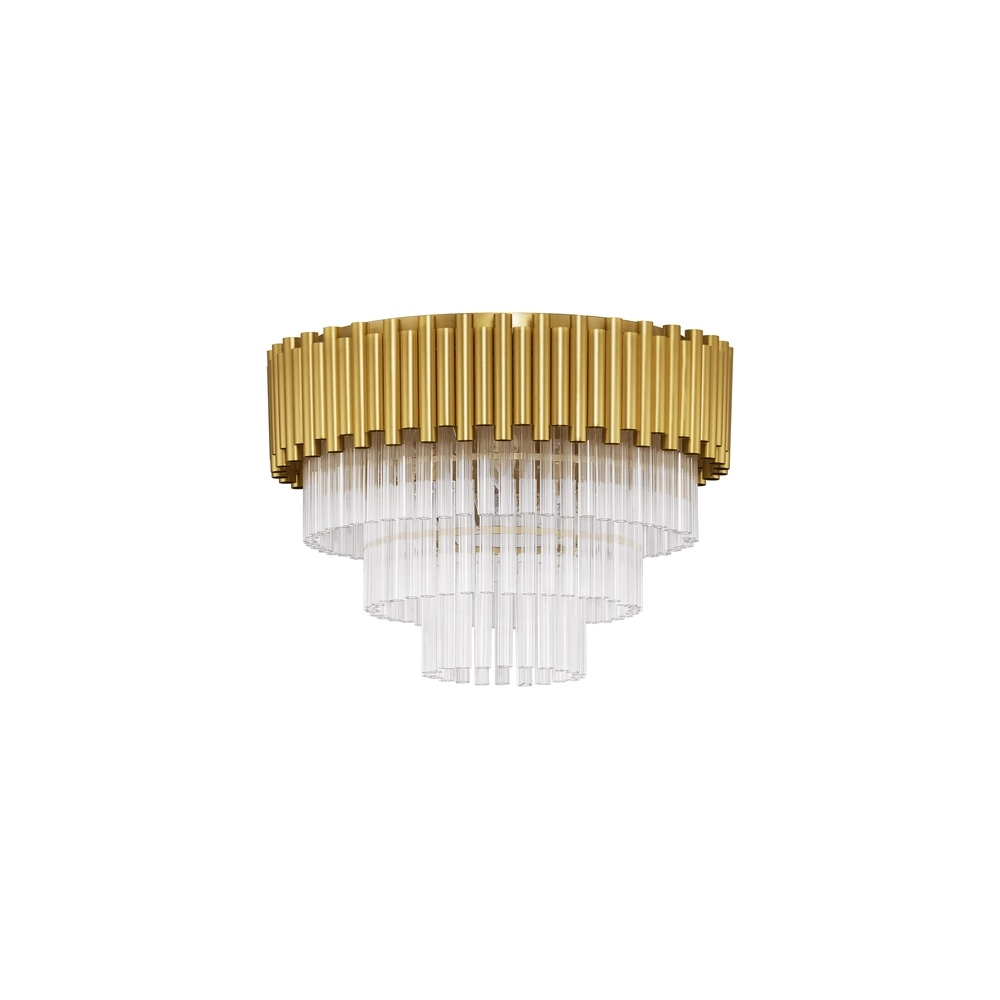 Plafondlamp Magnolia goud met kristal Ø 50cm Lyora 5212017435002