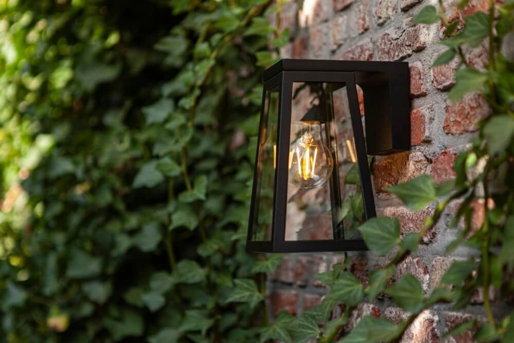 Design wandlamp Fia solar zwart Lutec 6939412014999