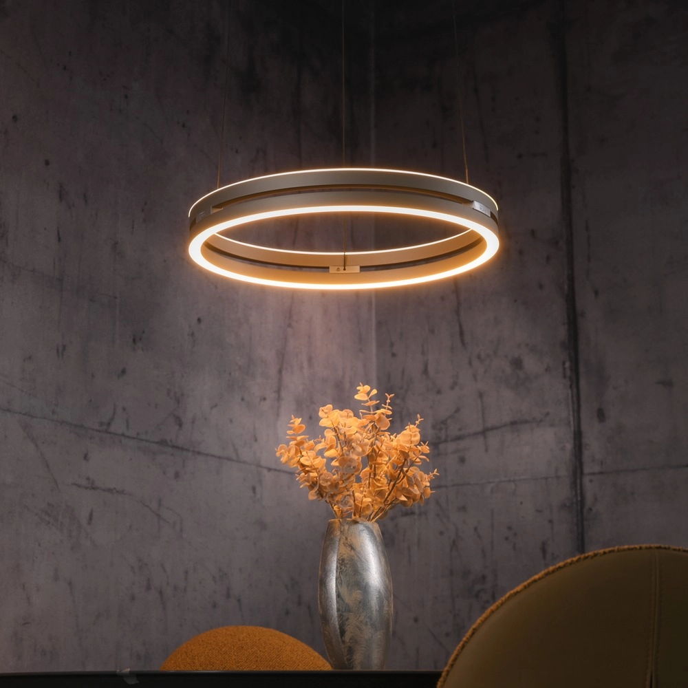 Kantoor hanglamp Pure E-Loop bronce - Ø 50cm Paul Neuhaus 4012248398357