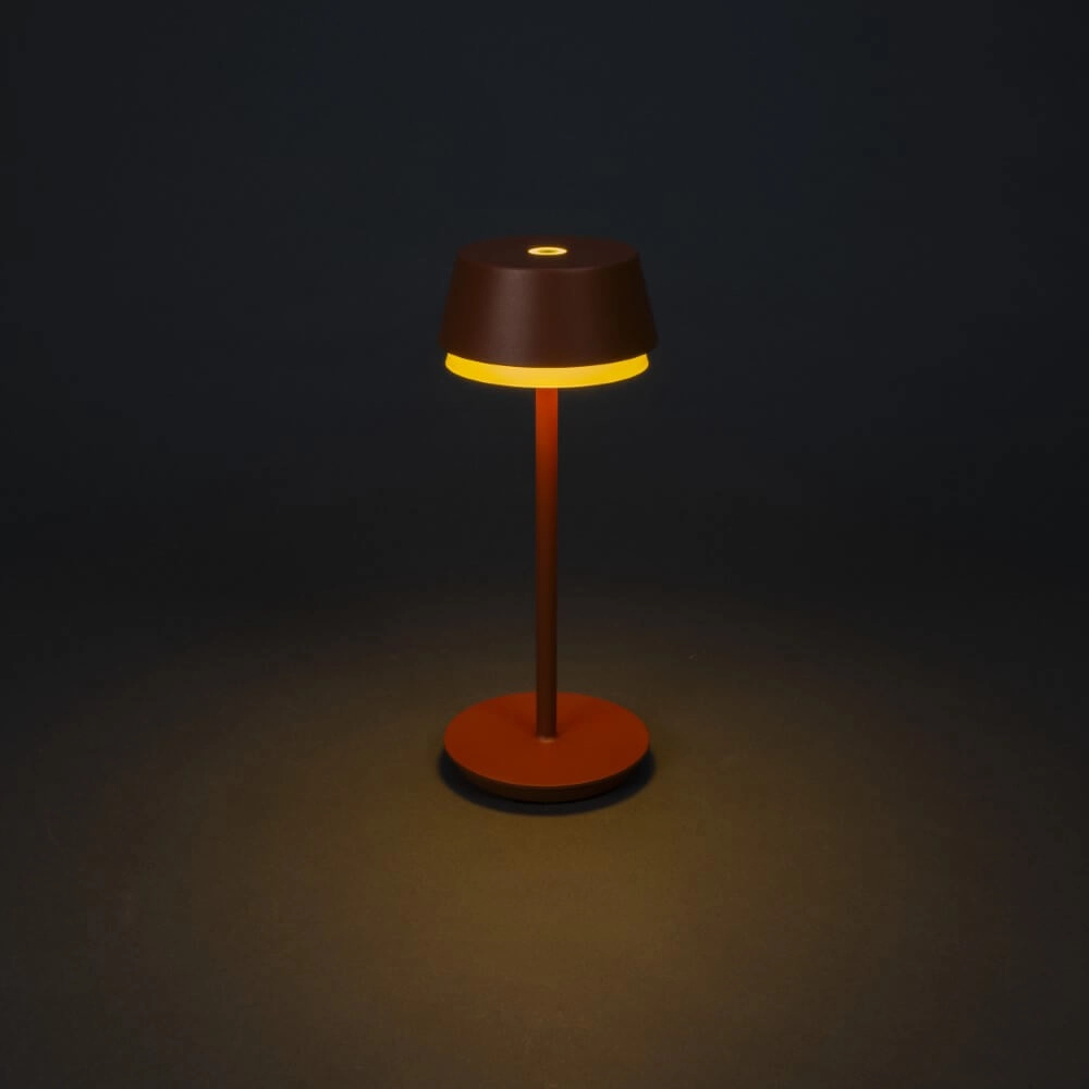 Tafellampje Lyon terracotta met RGB functie KonstSmide 7318307830965