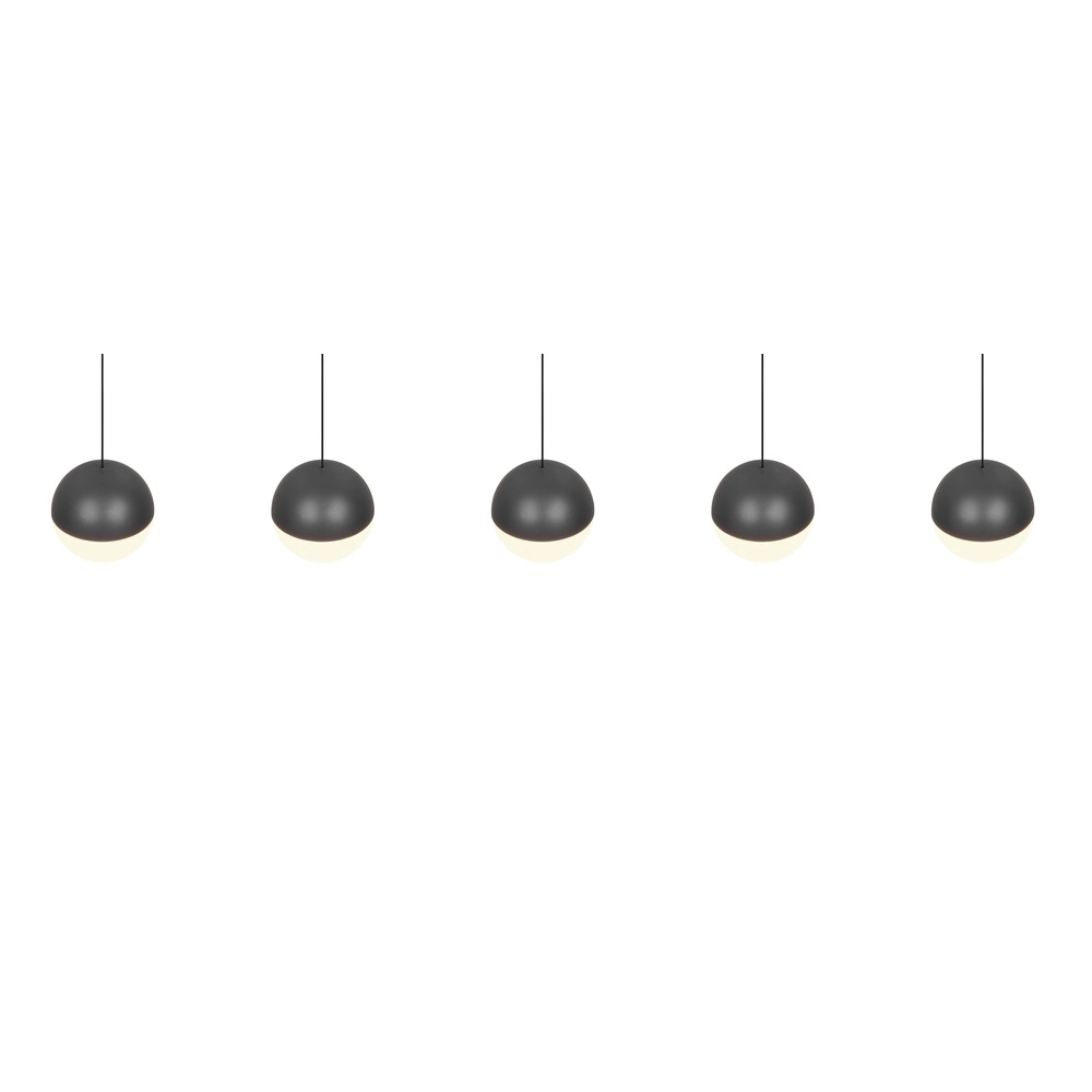 5-lichts hanglamp Senta antraciet Trio 4017807697872