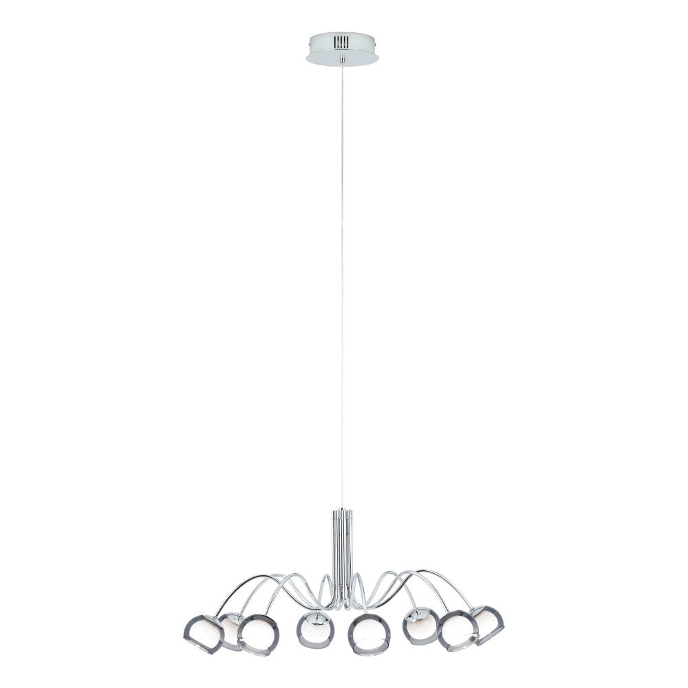 8-lichts hanglamp Malagon chroom Stars of Light 9002759391492