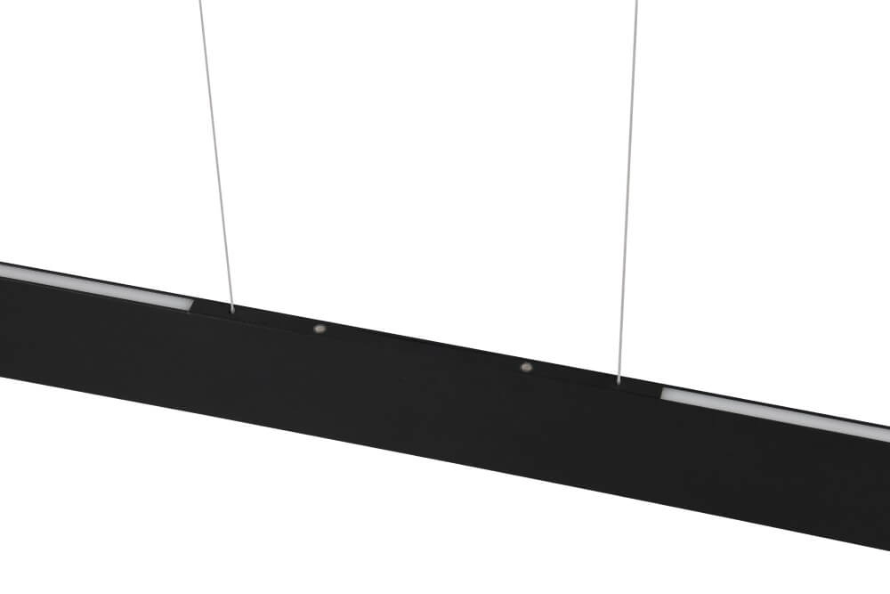 Led kantoor hanglamp Galway 150cm - zwart Trio 4017807616668