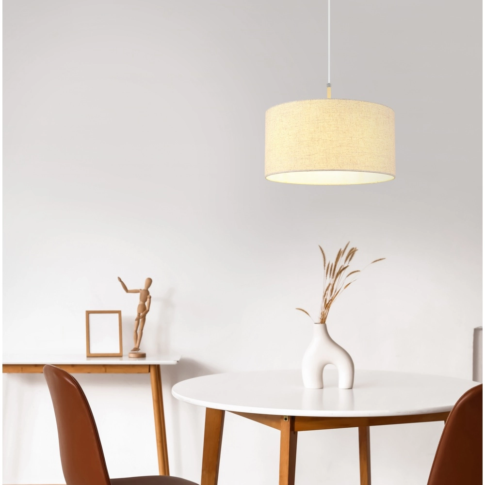 Hanglamp Deleon zand bruin Ø 40cm Globo 9007371575909