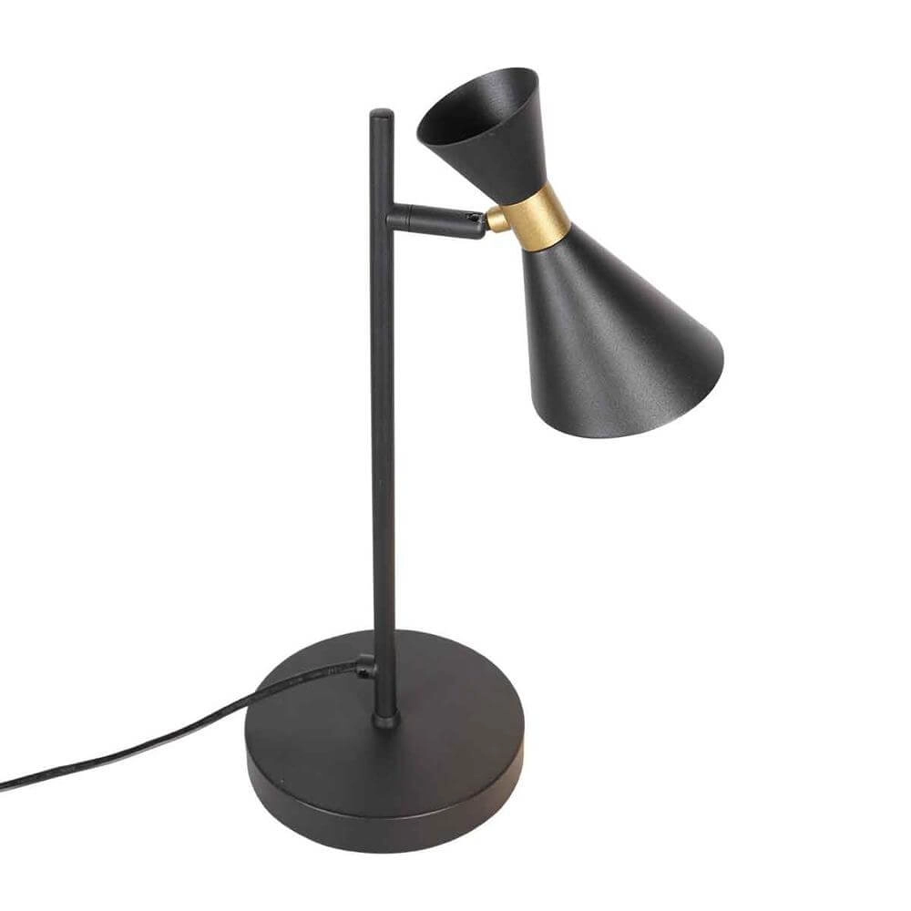 Design tafellamp Preto zwart met goud Steinhauer 8712746176308