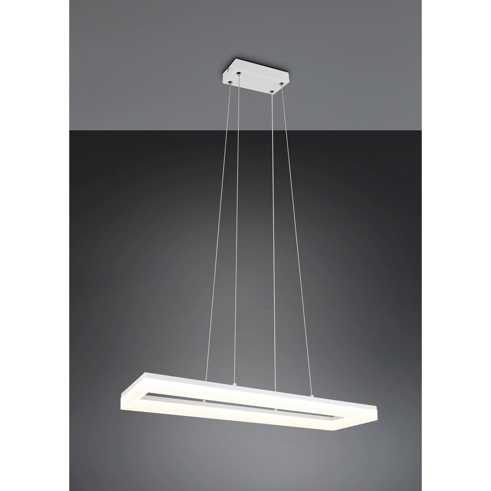 Strakke hanglamp Camino wit Trio 4017807655780