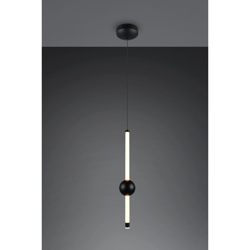 Moderne hanglamp Melita zwart Trio 4017807661927