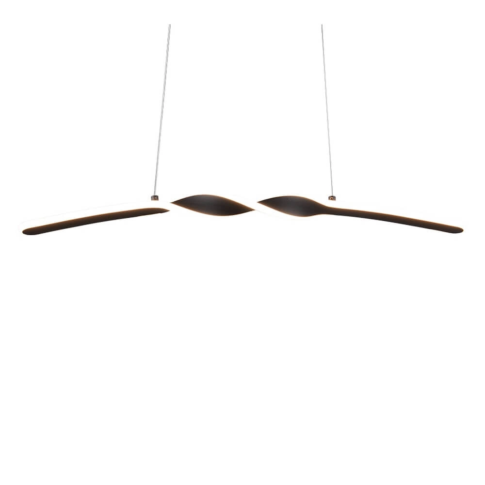 Design hanglamp Ginko zwart Trio 4017807642414