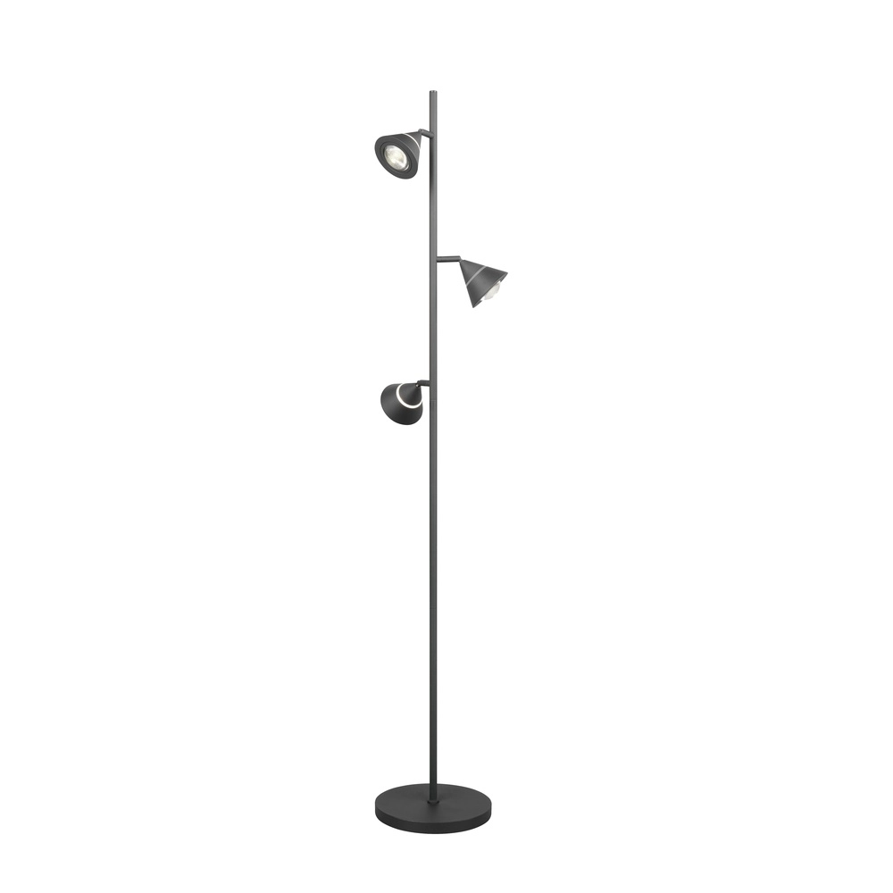 Vloerlamp Romeo zwart Trio 4017807675399
