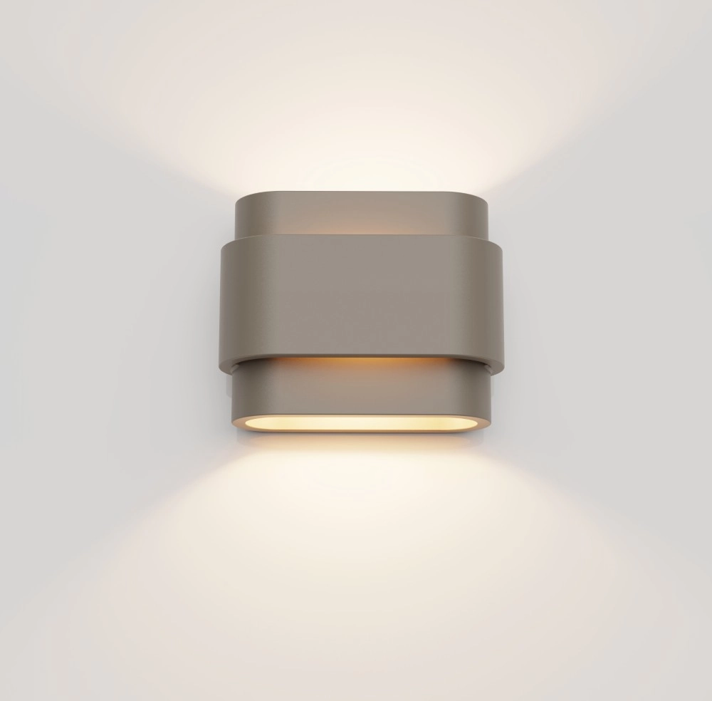 Unieke wandlamp Metz champagne