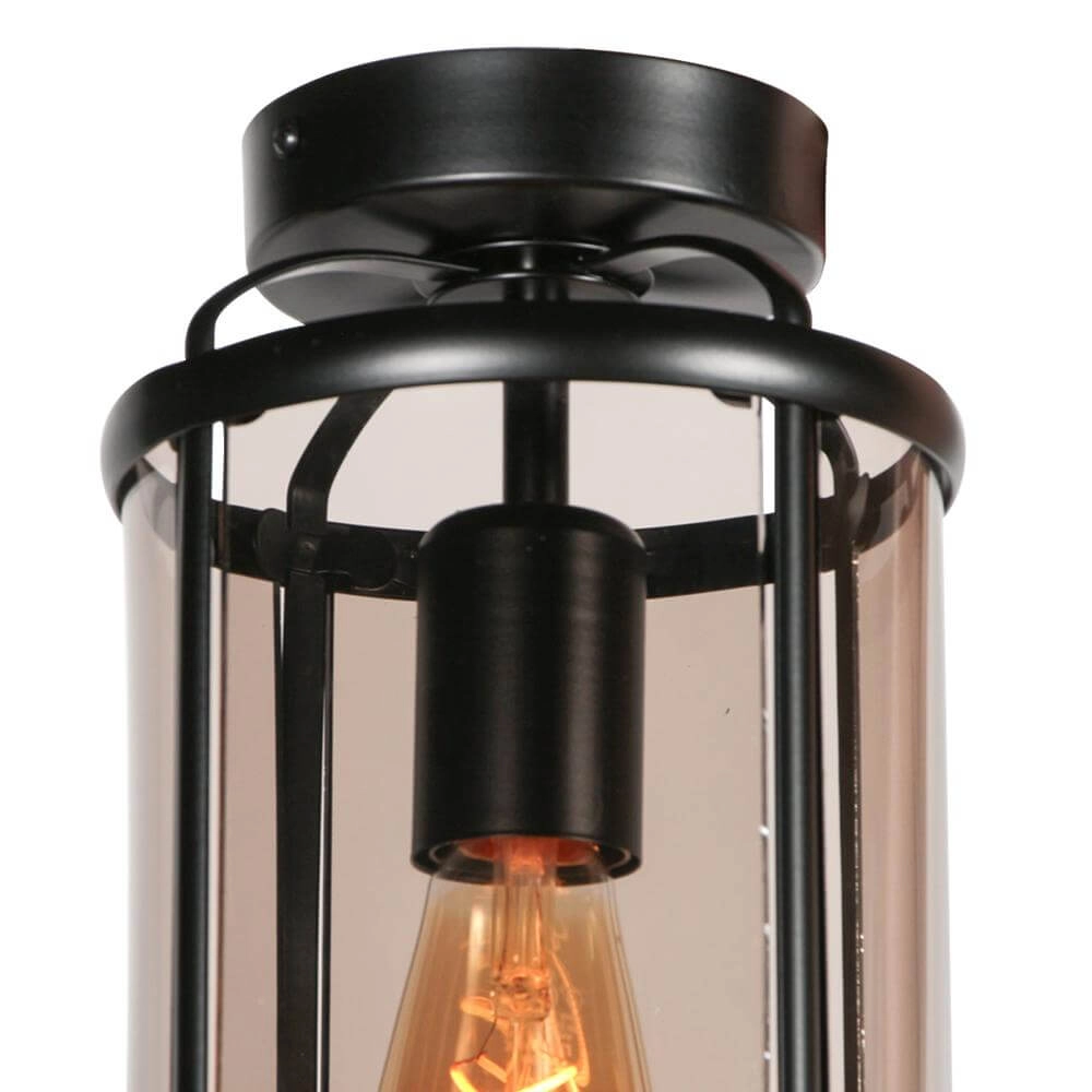 Klassieke plafondlamp Pimpernel zwart Steinhauer 8712746174212