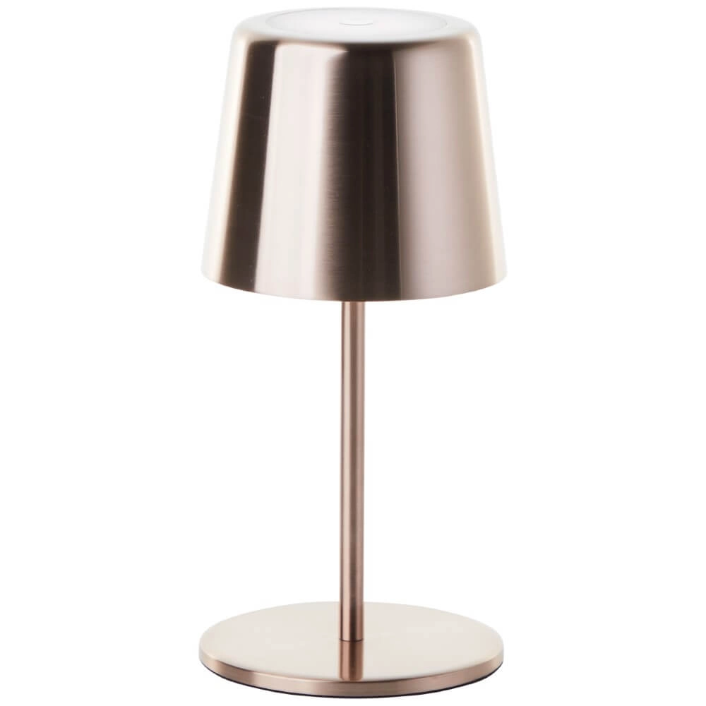 Oplaadbare tafellamp Xaana koper Brilliant 4004353441448