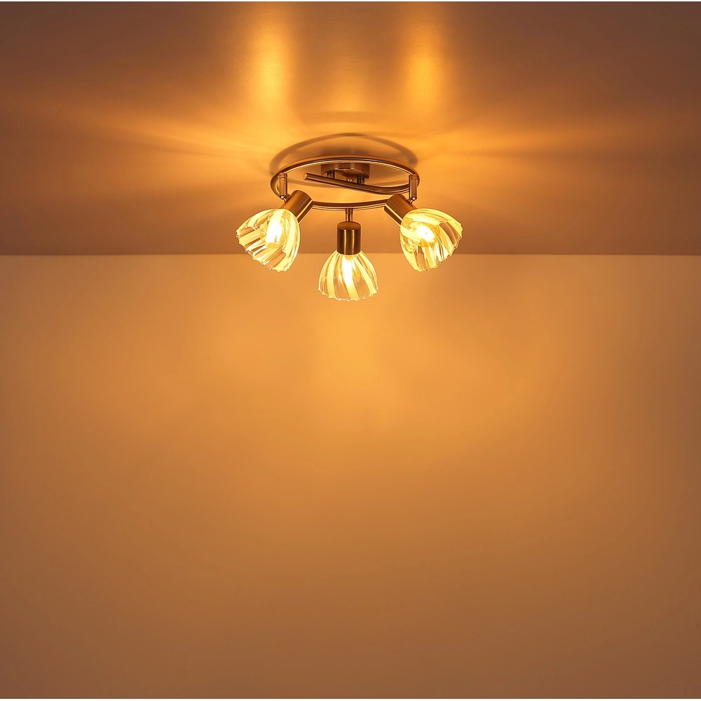 Plafondlamp 3-lichts Zachery nikkel Globo 9007371533480