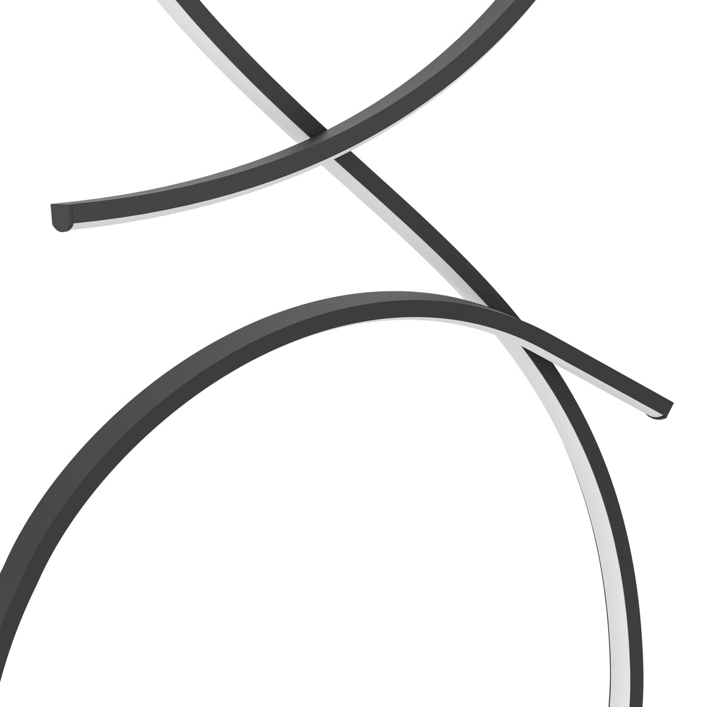 Moderne led vloerlamp Serpins 107cm - zwart Eglo 9008606313693