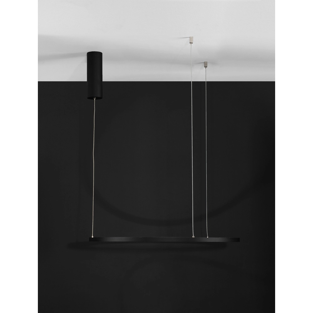 Round pendant lamp Tarquin black Ø 60cm Lyora 5212017438263