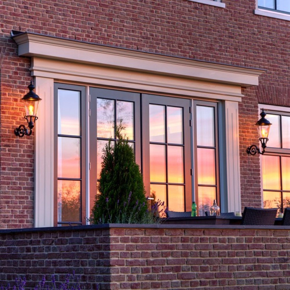 Nostalgische muurlamp Amstel M zwart KS Verlichting 8714732129145