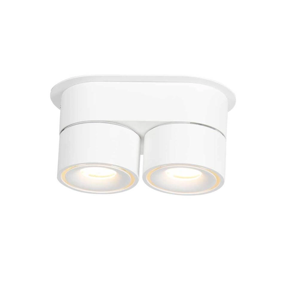 2-lichts plafondlamp Fez Black wit design Steinhauer 8712746177336