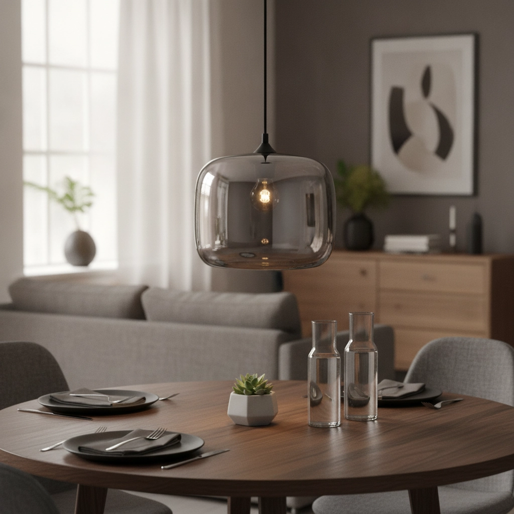 Hanglamp Savaz chroom glas Ø 28 x 23cm