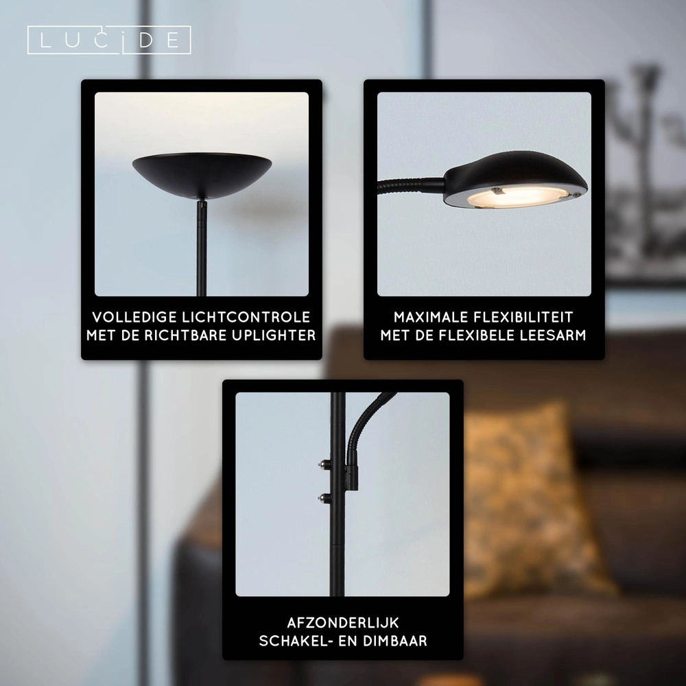 Leeslamp Zenith wit Lucide 5411212193896
