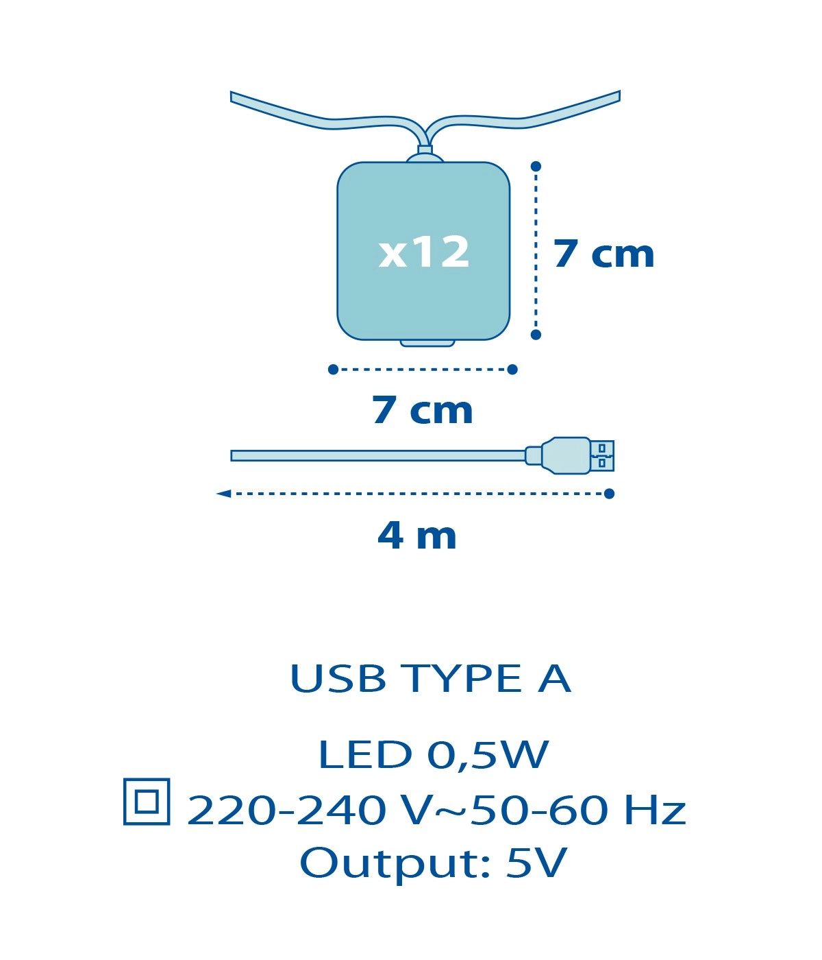 Lichtslinger Little Jungle blauw Dalber 8420406761152