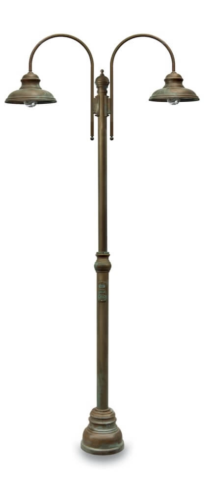 Staande buitenlamp Mill L - verouderd messing