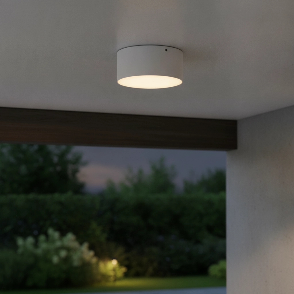 Ronde plafondlamp Judi Ø 12cm wit