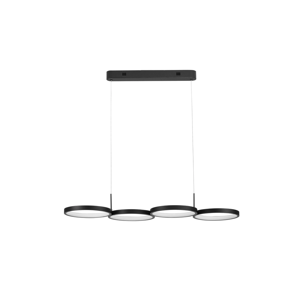 Moderne hanglamp Magnus zwart 84cm Lyora 5212017433183