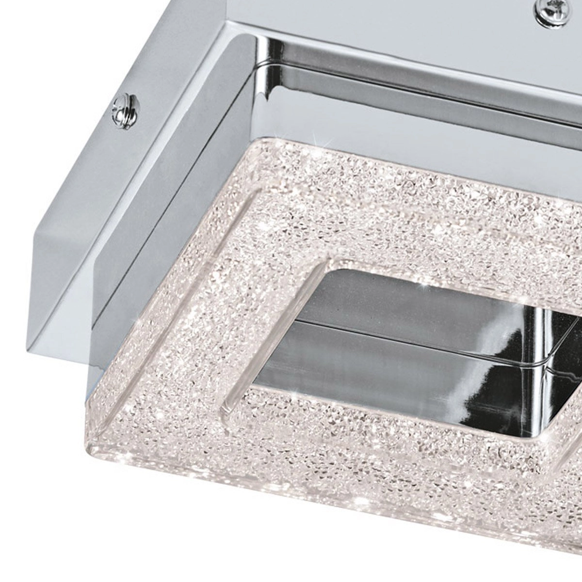 Led plafondlamp Fradelo 4w - 3000K - 12cm chroom met kristal Eglo 9002759956554
