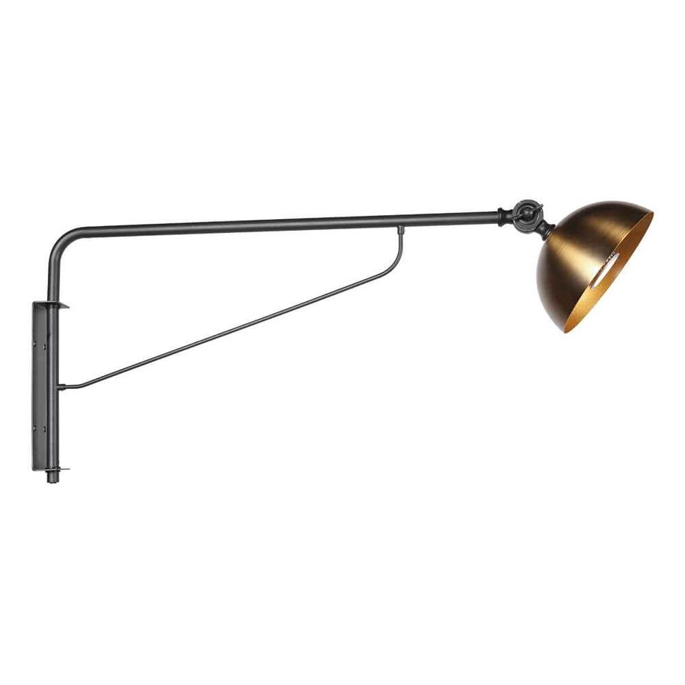 Wandlamp Pintino zwart met brons Steinhauer 8712746176506