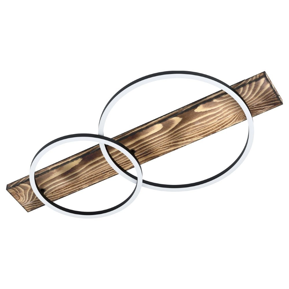 Led plafondlamp Boyal met hout Led plafondlamp Boyal met hout