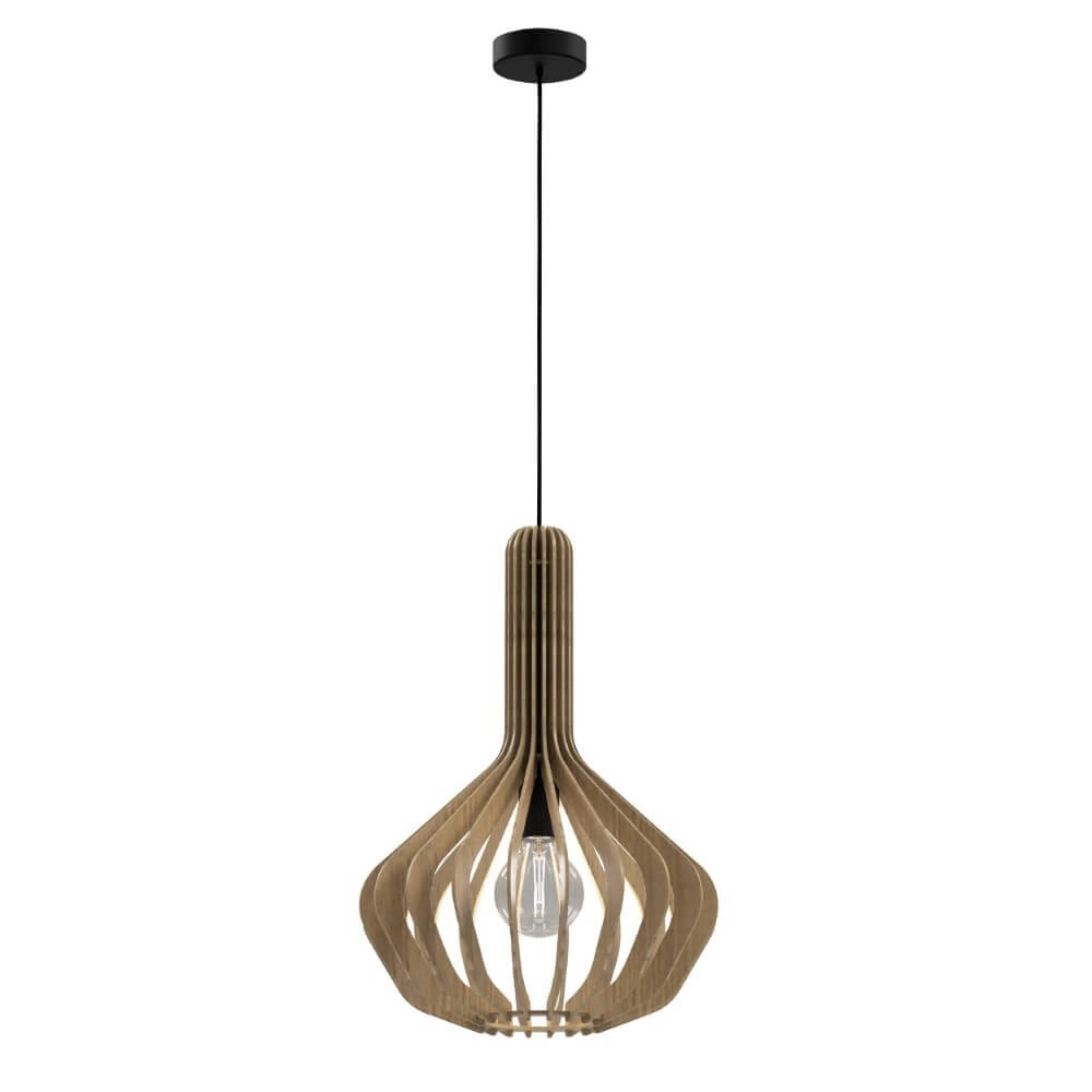 Houten hanglamp Velasco Ø 38cm