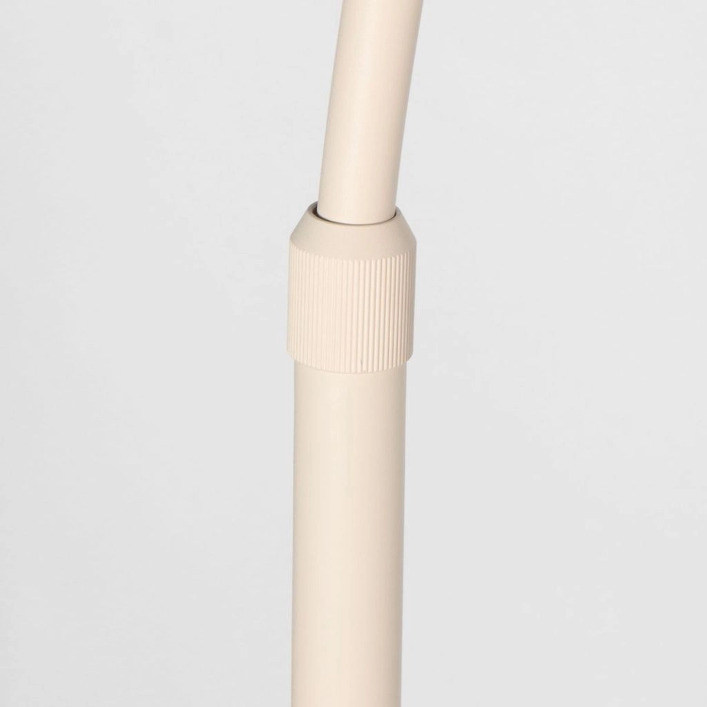 Booglamp zandbruin Silva Alba met witte kap Ø60cm Steinhauer 8712746185720