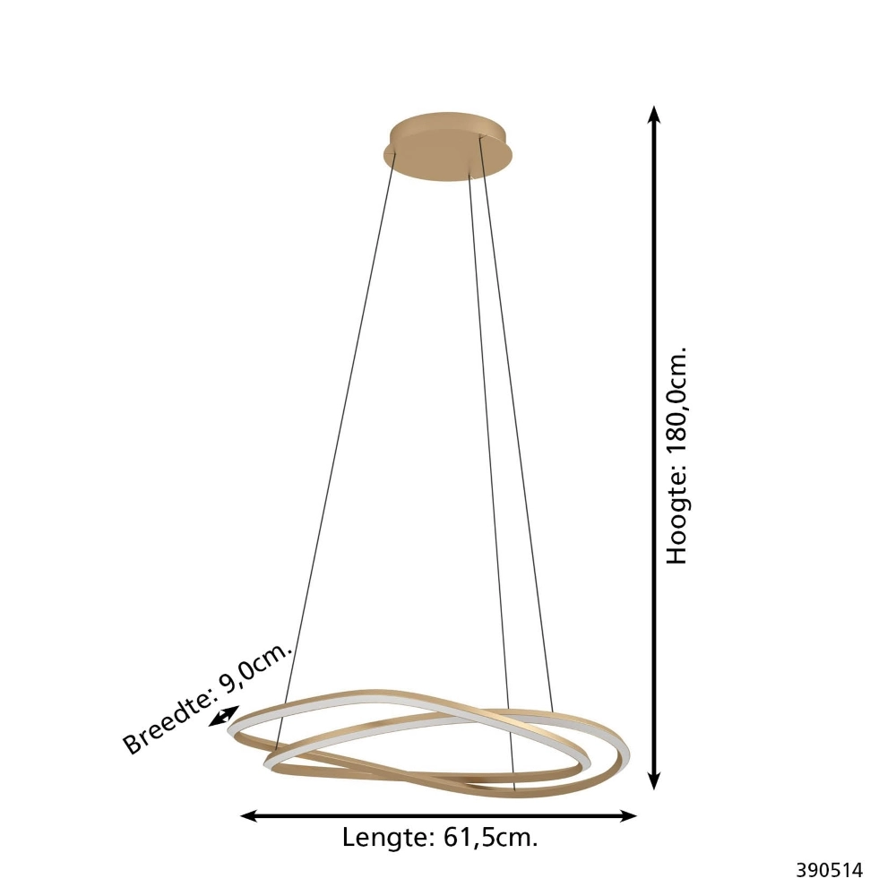 Design hanglamp Guntin verstelbaar brons Stars of Light 9008606357796