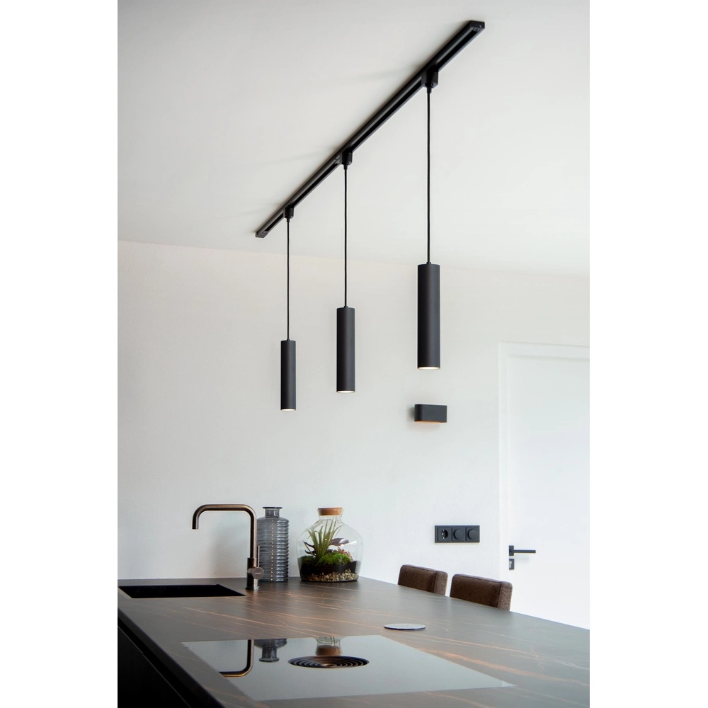 Rail hanglamp Track Floris 1-fase zwart Lucide 5411212093370