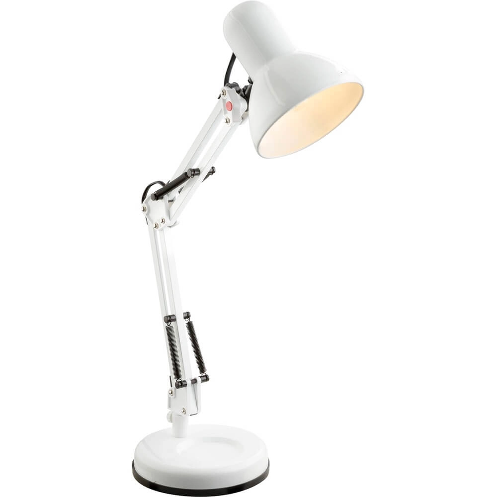 Nostalgische bureaulamp Famous wit