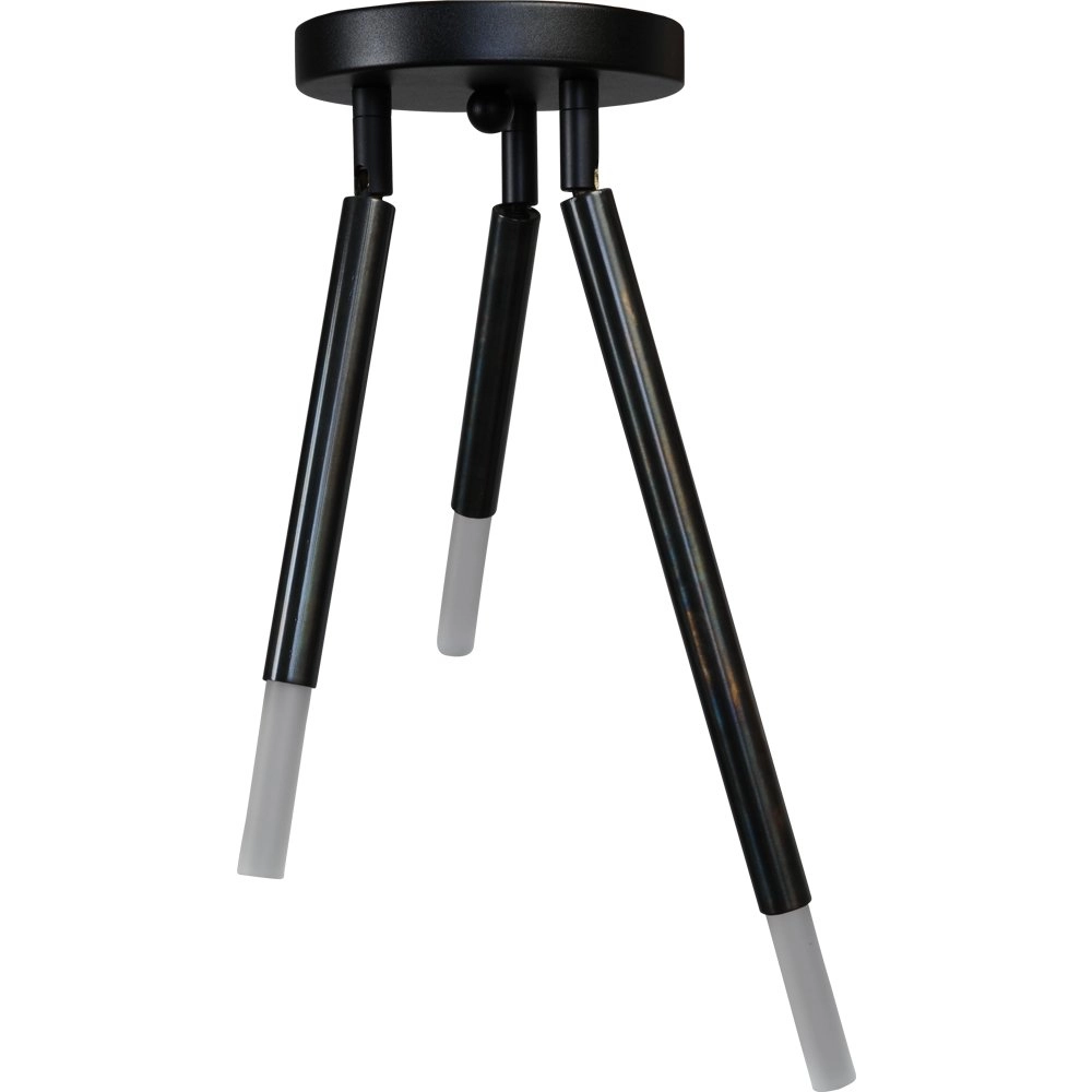 Zwarte plafondlamp Flute met 3 verstelbare armen Masterlight 8718121209937