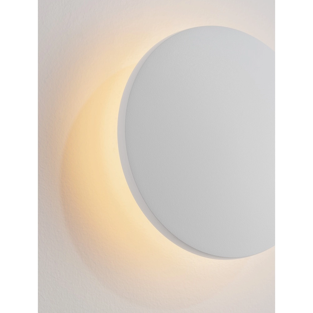 Ronde wandlamp Copper wit Ø 13,5cm Lyora 5212017447319