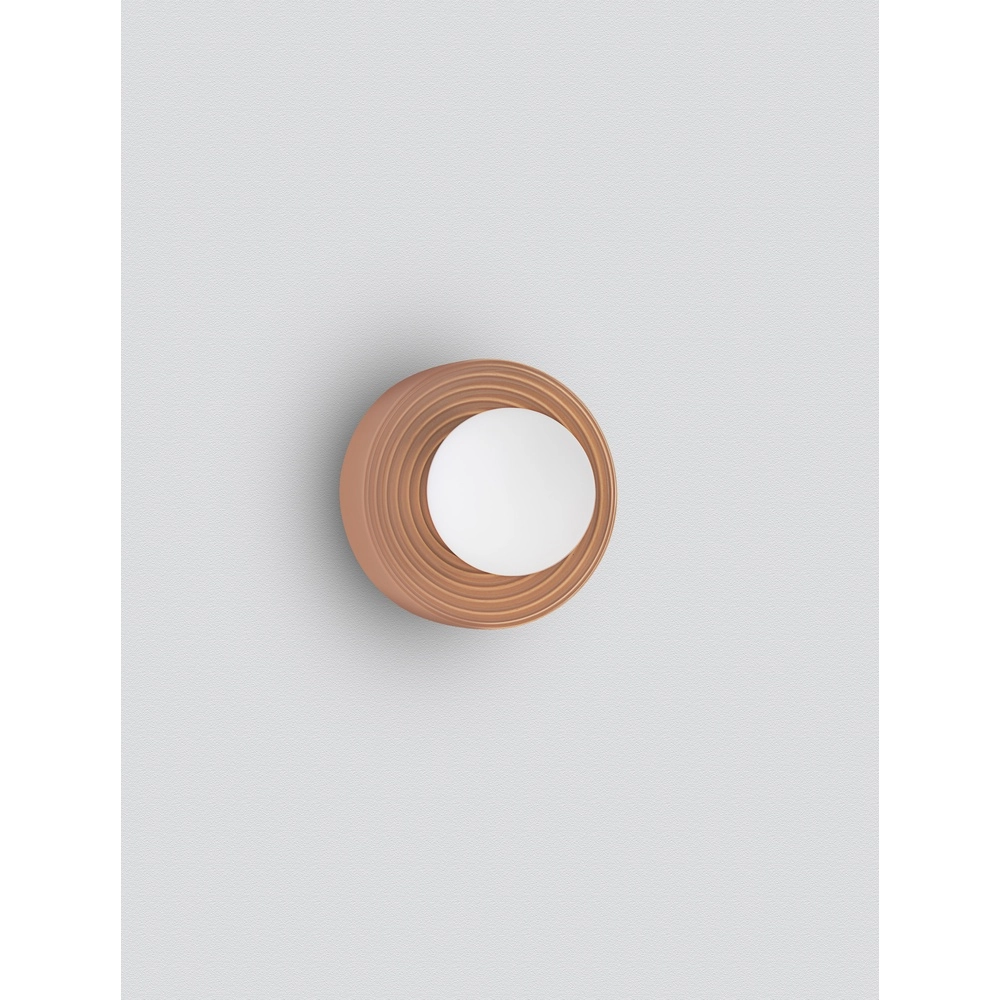 Wandlamp Orbique karamel Ø 16cm Lyora 5212017483935
