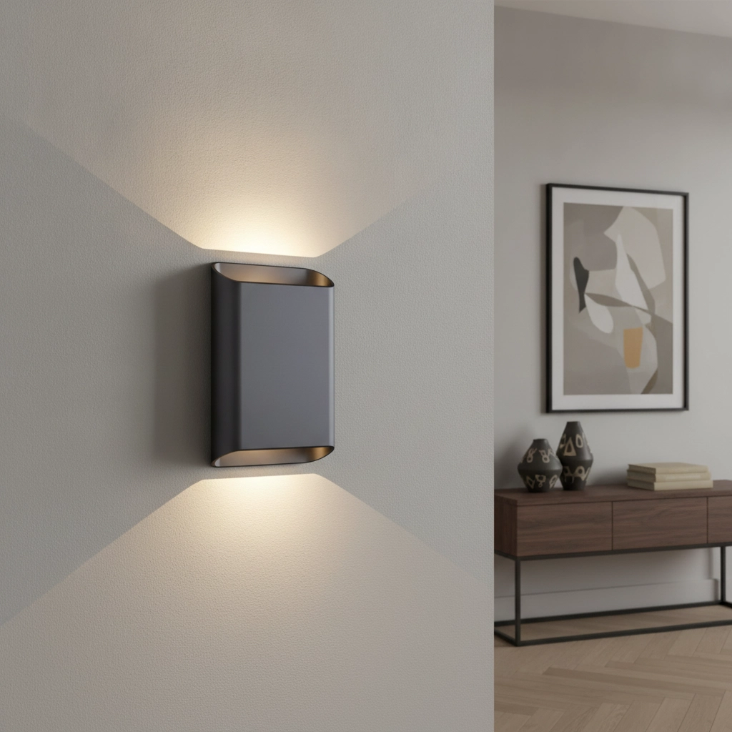 Wandlamp Diaz L Zwart