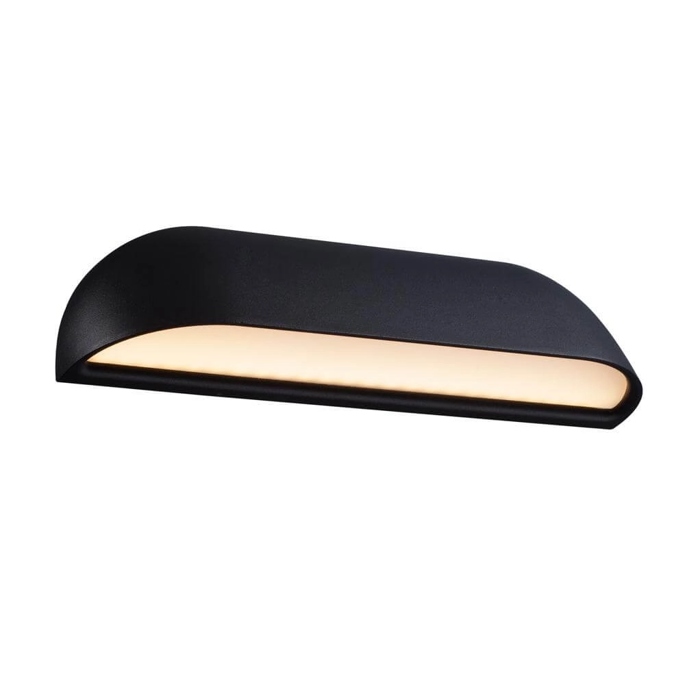Unieke wandlamp Front zwart