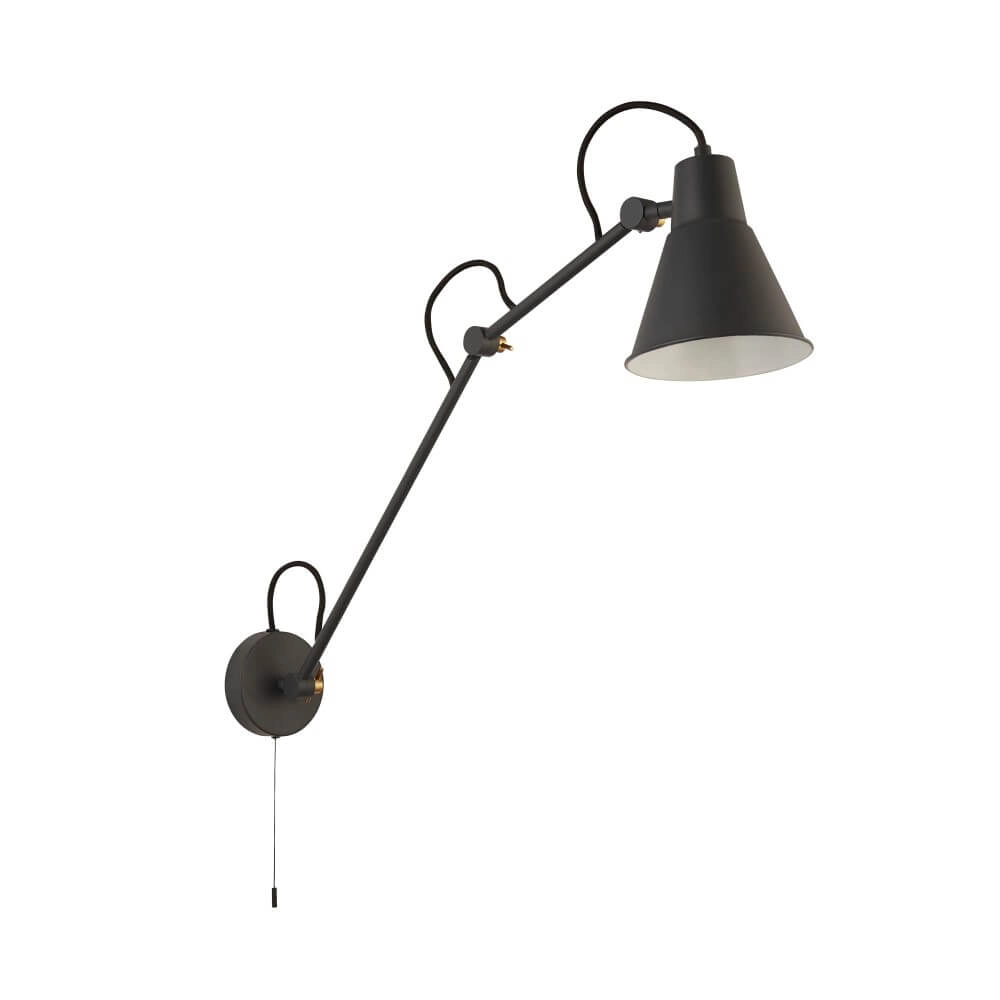 Uitklapbare wandlamp Swing Arm antraciet Uitklapbare wandlamp Swing Arm antraciet