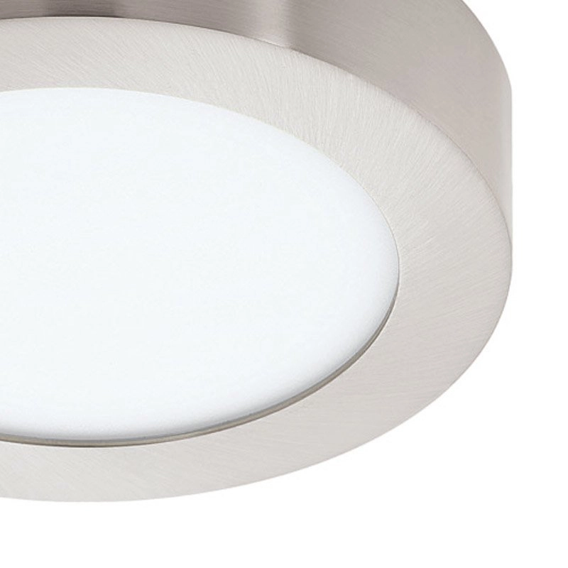 Led plafondlamp Fueva 1 11w - 3000K - 17cm nikkel mat Eglo 9002759945237