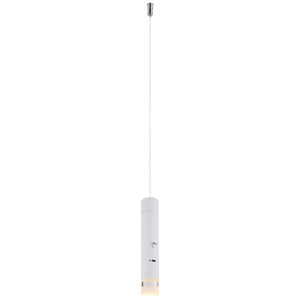 Strakke hanglamp Pelo wit Globo 9007371566358
