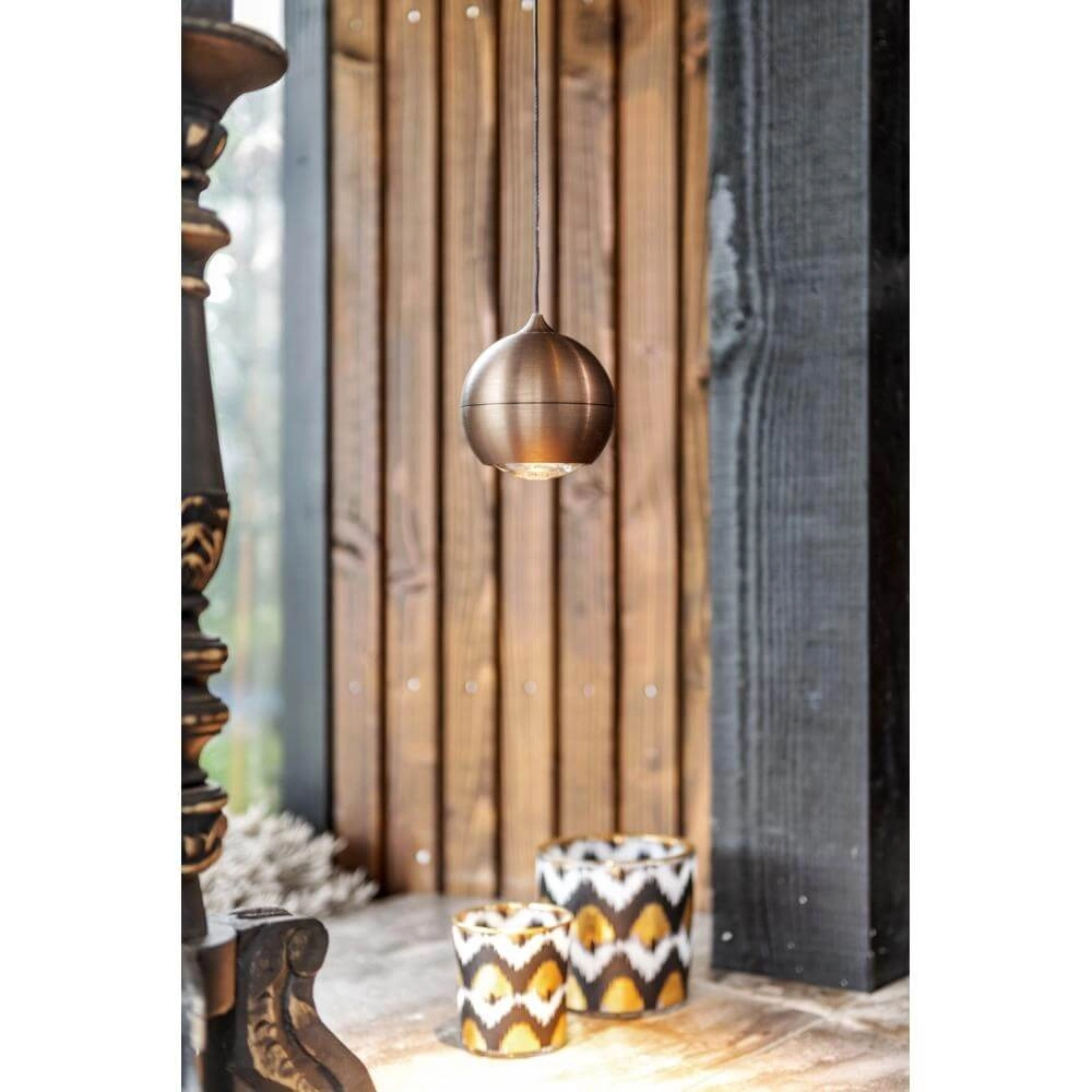 Hanglamp bol Miami brons Ø 10cm Artdelight 8720701102125