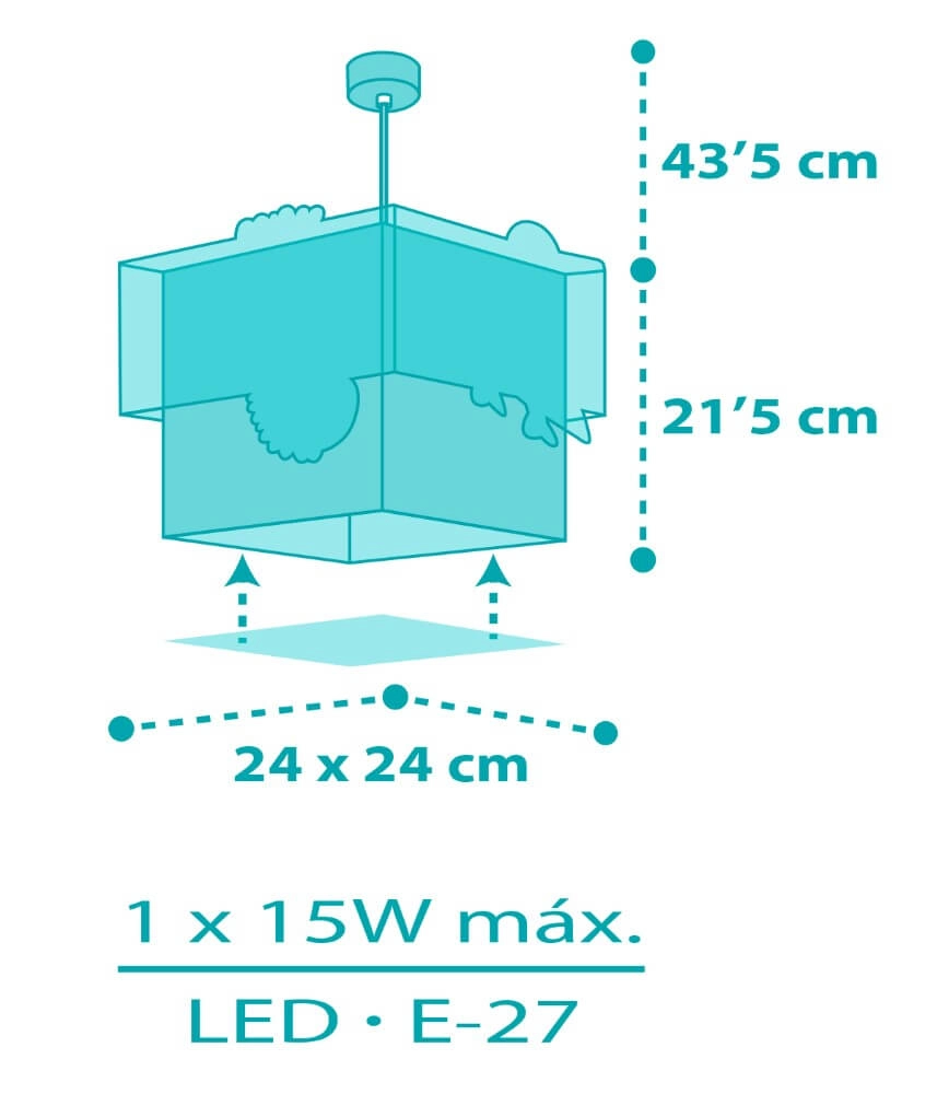 Design kinderkamer hanglamp Happy Jungle Dalber 8420406633121