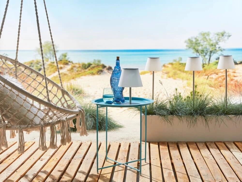 Staande solar lamp Maspalomas RVS Luxform 8719099201893