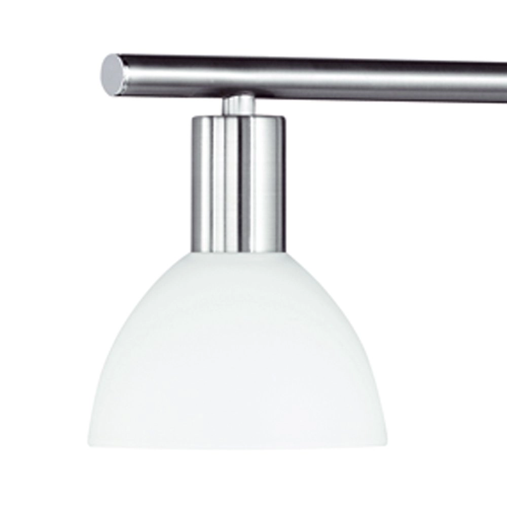 Landelijke Hanglamp Dallas 3-lichts wit met nikkel Trio 4017807188158